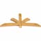 Ekena Millwork Davenport Rough Sawn Timber Gable Bracket, Western Red Cedar, 84"W x 38"H x 4"D x 6"F, 11/12 Pitch GBW084X38X0406DAV00RWR - alternate 5